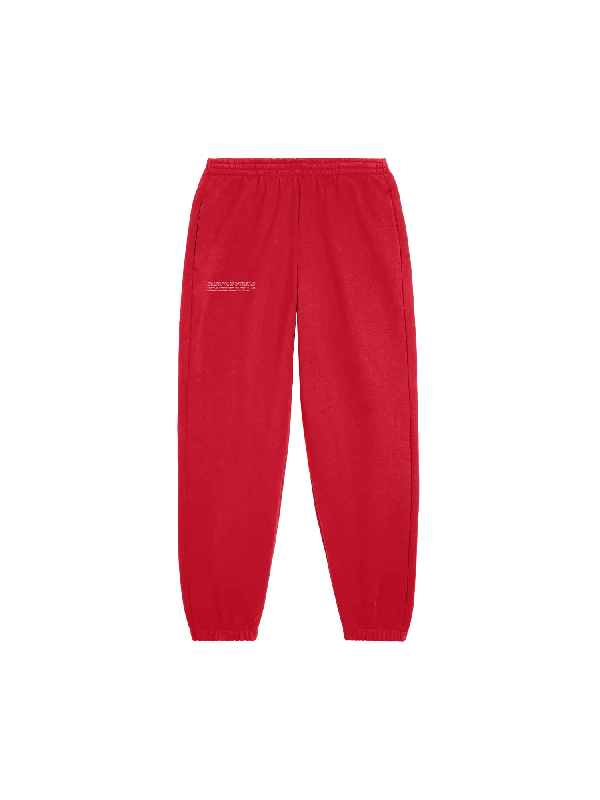 Womens Archive 365 Heavyweight Track Pants—opera red