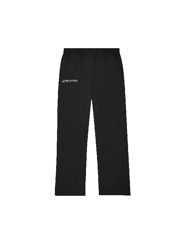 Womens Organic Cotton Pajama Track Pants with C-FIBER™—black