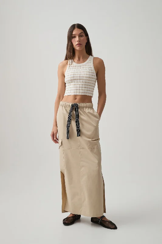 Panelled Cargo Maxi Skirt 649