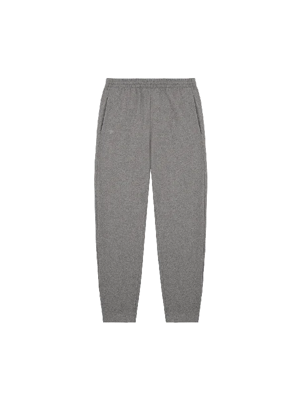 Womens Archive Recycled Wool Jersey Barrel-Leg Track Pants—volcanic grey