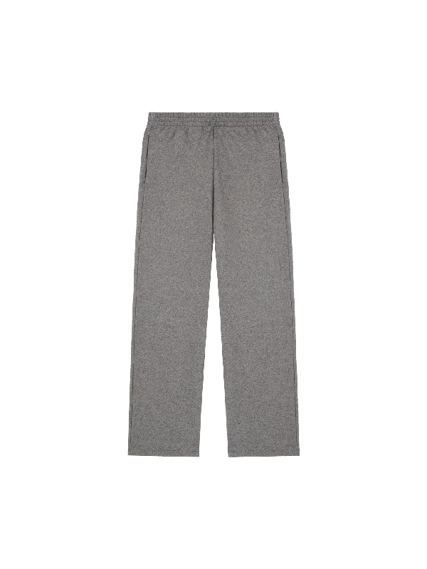 Womens Recycled Wool Jersey Wide-Leg Track Pants—volcanic grey