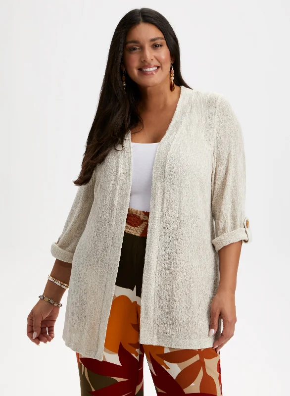 Open Front Tunic Top