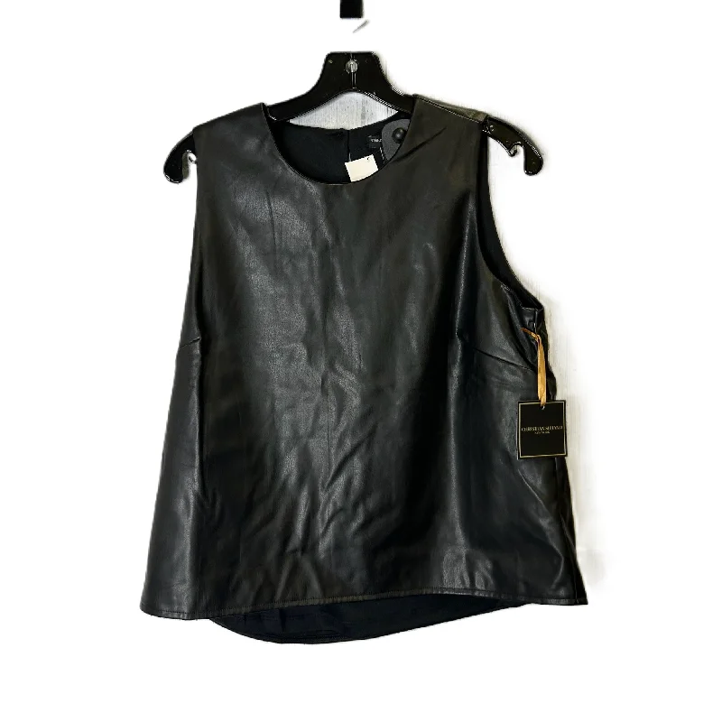 Top Sleeveless By Christian Siriano In Black, Size: L