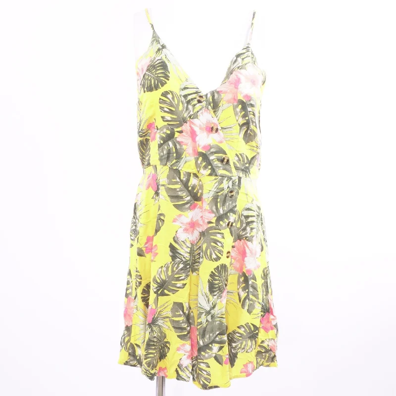 Yellow Floral Mini Dress