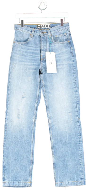 MADH Blue Loose Fit Straight Jeans W28