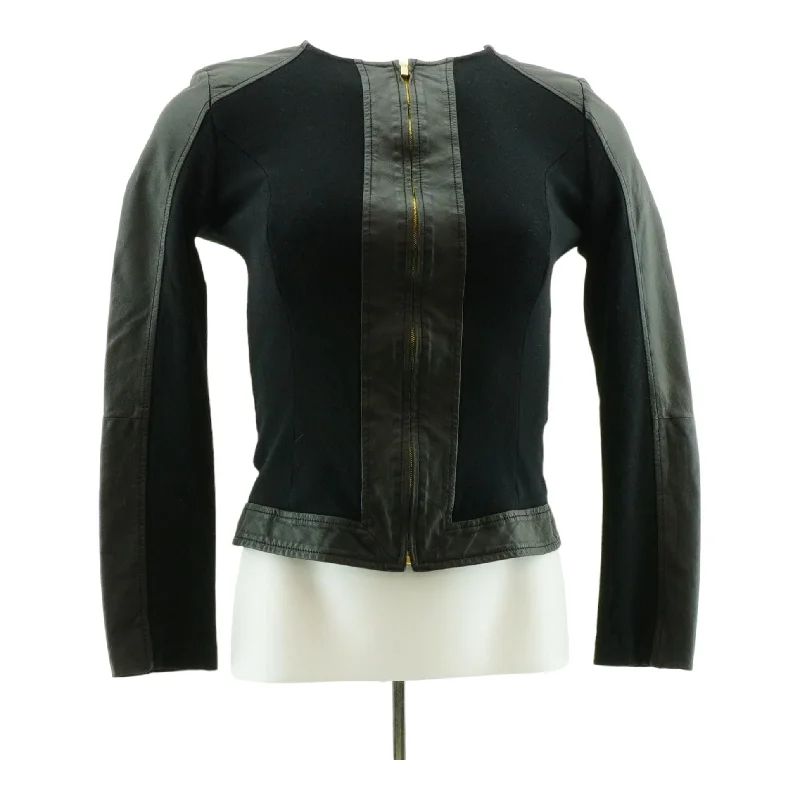 Black Color Block Lightweight Jacket