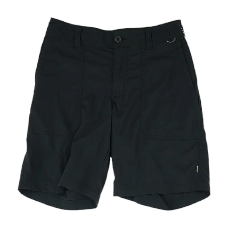 Black Solid Shorts