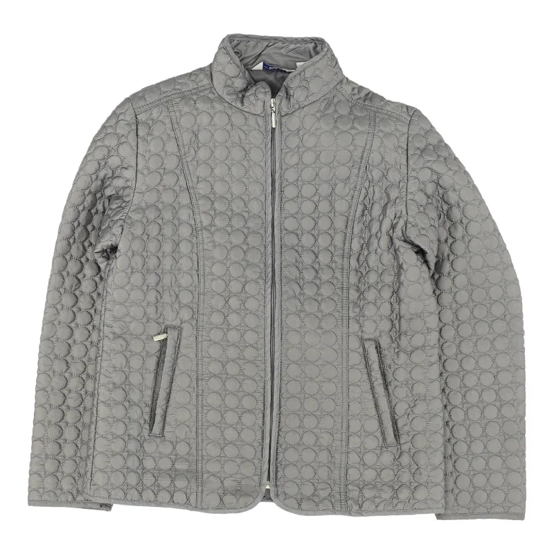 Gray Solid Lightweight Jacket