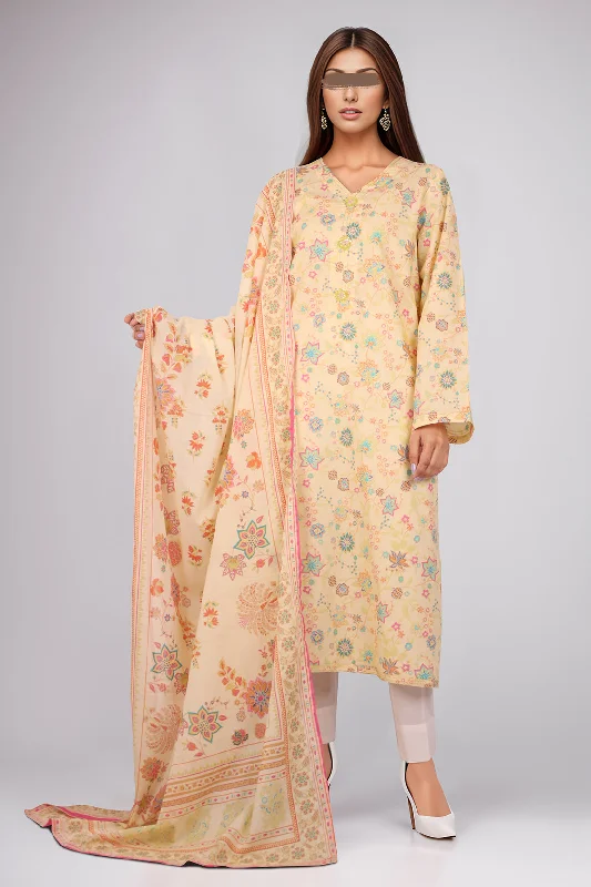 Printed Lawn Stitched 2 Piece (Shirt/Dupatta)