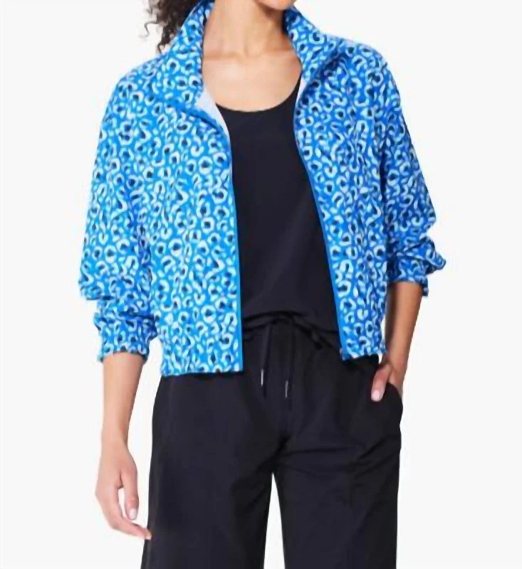 Active Tech Stretch Jacket In Blue Multi