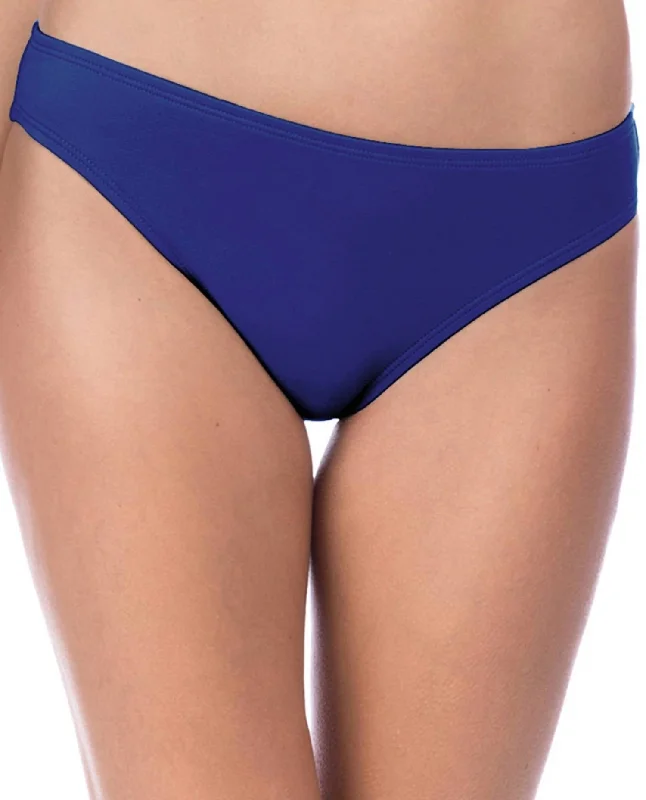 Island Goddess Classic Hipster Bikini Bottom In Midnight