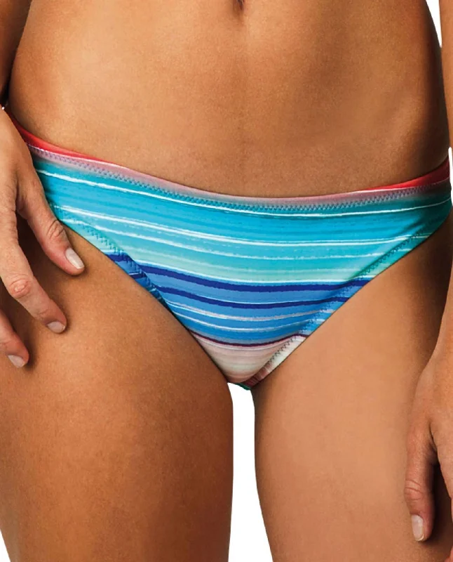 Women's Moderate Bikini Bottom In Newport Stripe