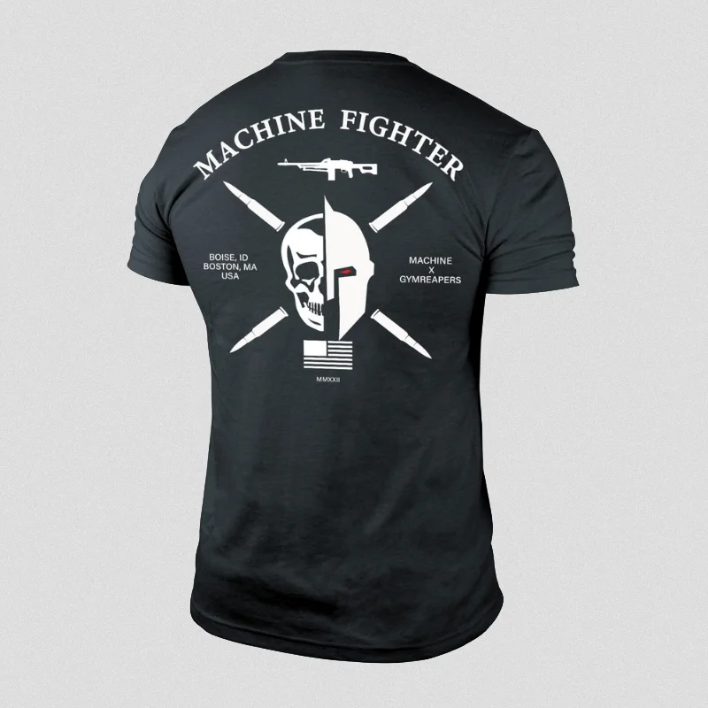 7.62 Machine Fighter Tee - Charcoal