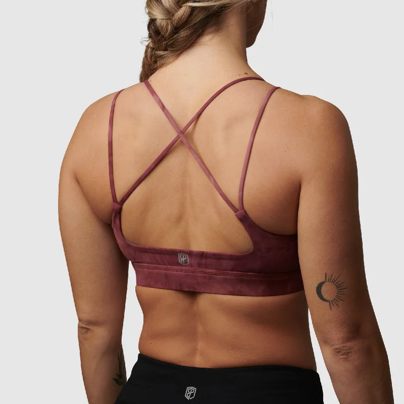 Exhale Sports Bra (Roan Rouge)