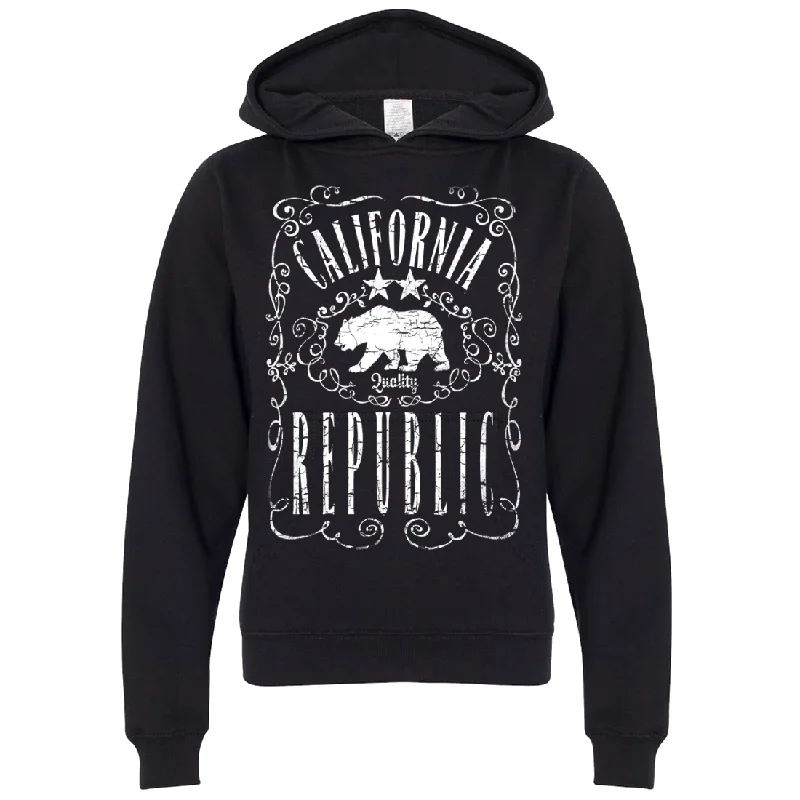 California Republic JD Whiskey Premium Youth Sweatshirt Hoodie