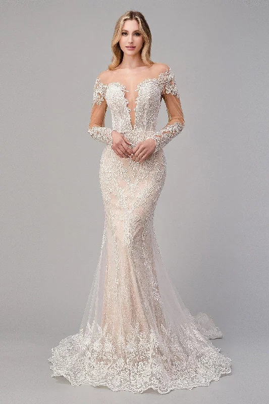 Andrea & Leo A1022 Long Sleeve Lace Bridal Wedding Gown Sale